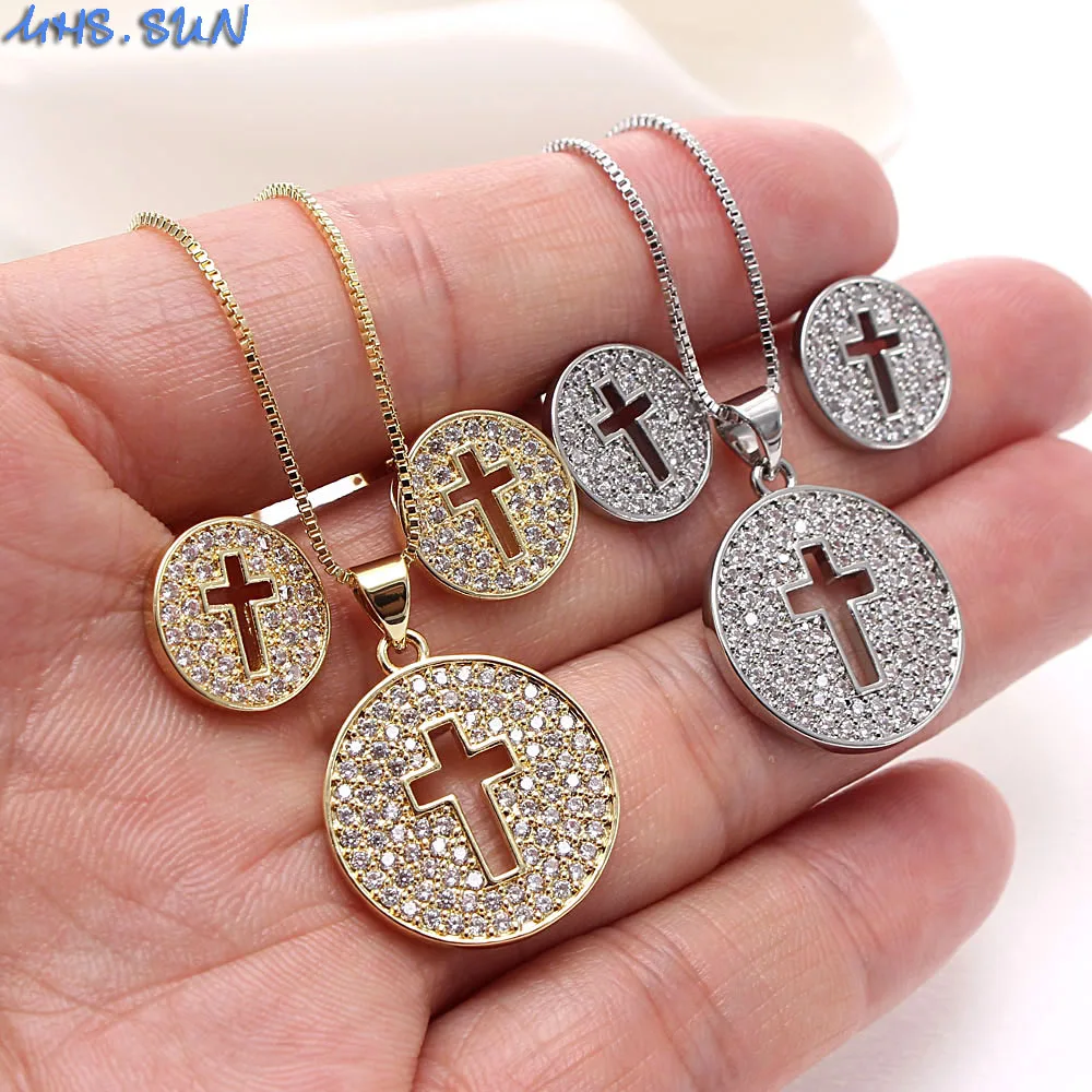 MHS.SUN комплект винтажных украшений с подвеской в виде креста