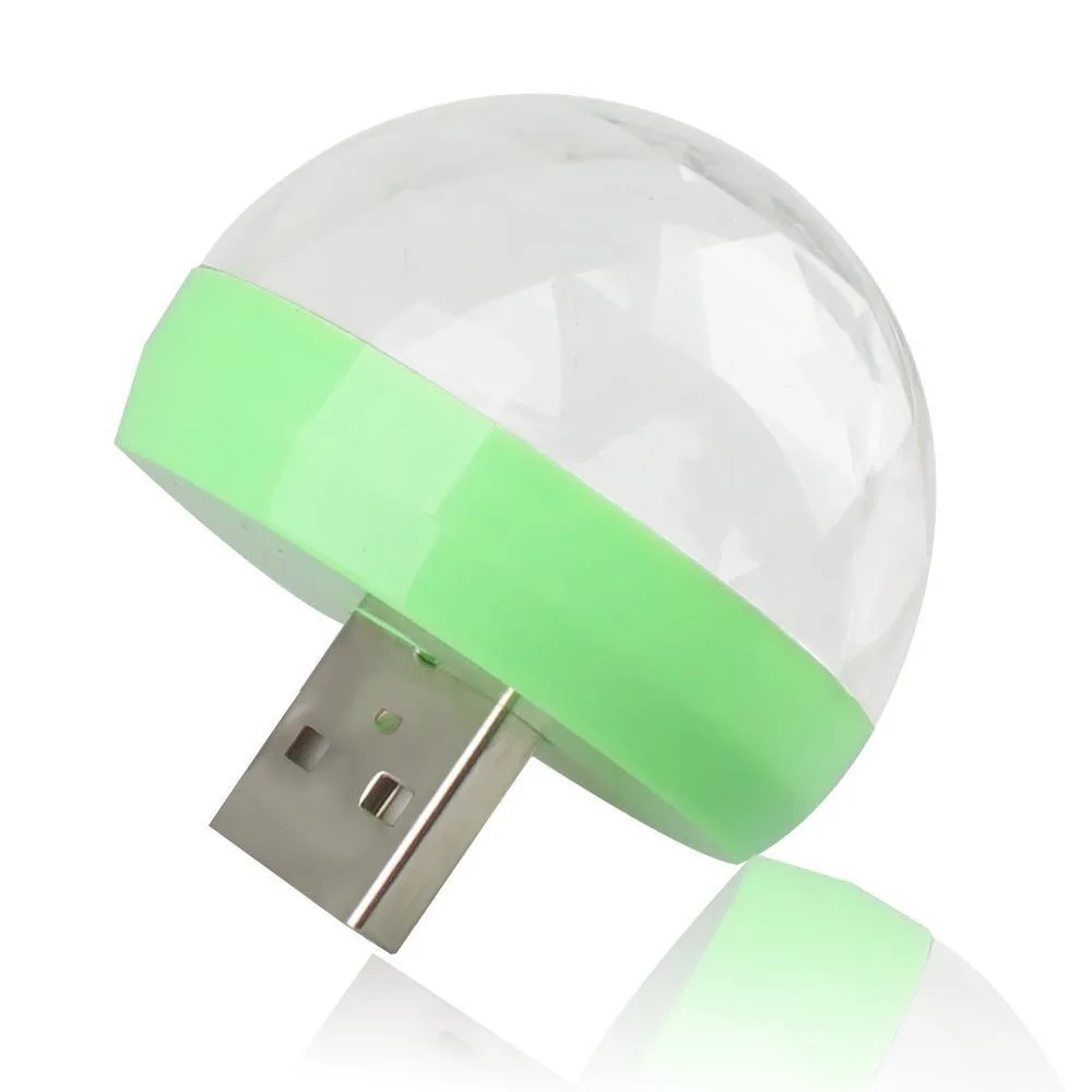 Волшебный шарик Usb Свет Мини диско сценический эффект лампа контроль звука RGB портативный проектор USB хрустальная лампа для мобильного телефона