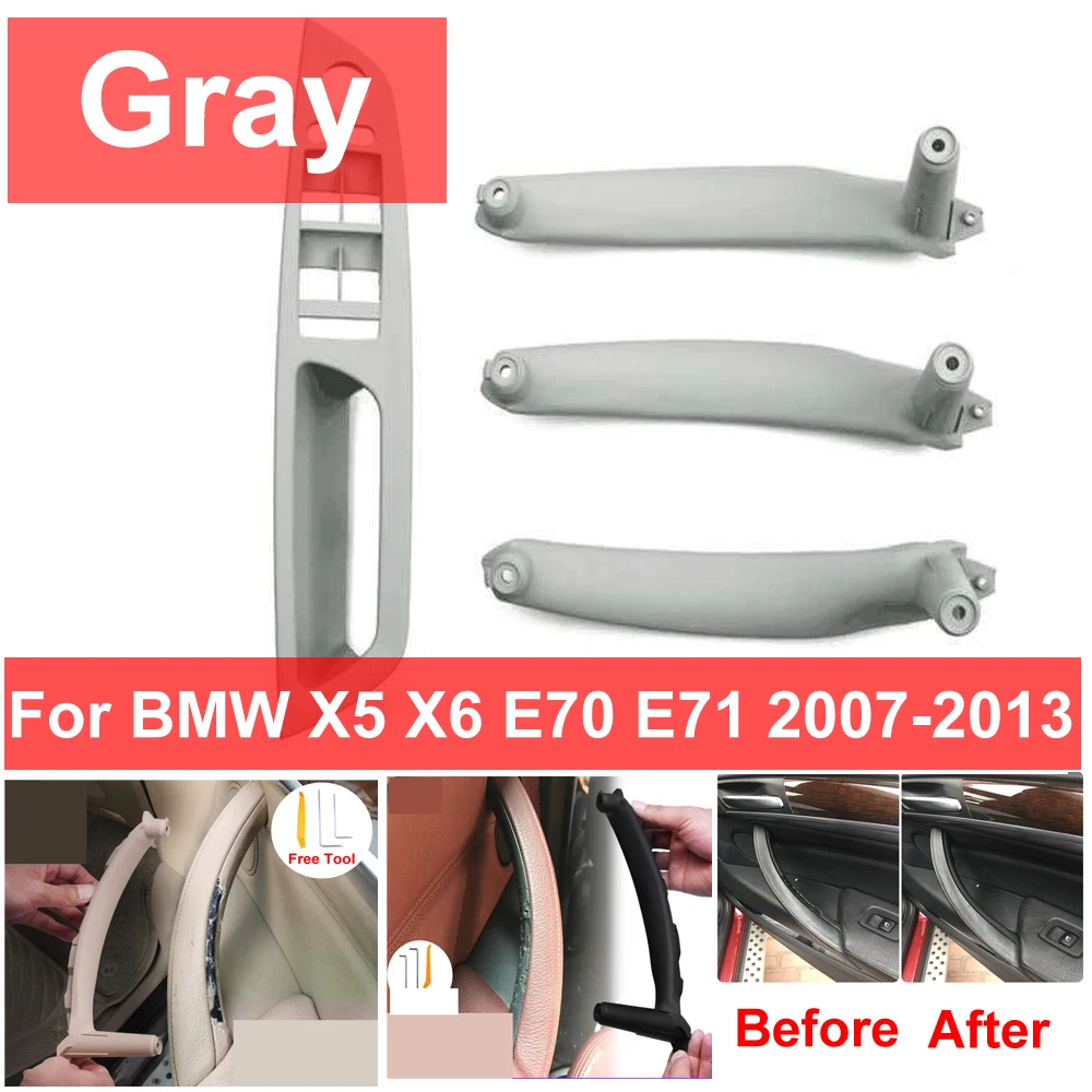 Бежевый черный автомобиль Левая Правая Внутренняя дверь подлокотник ручка