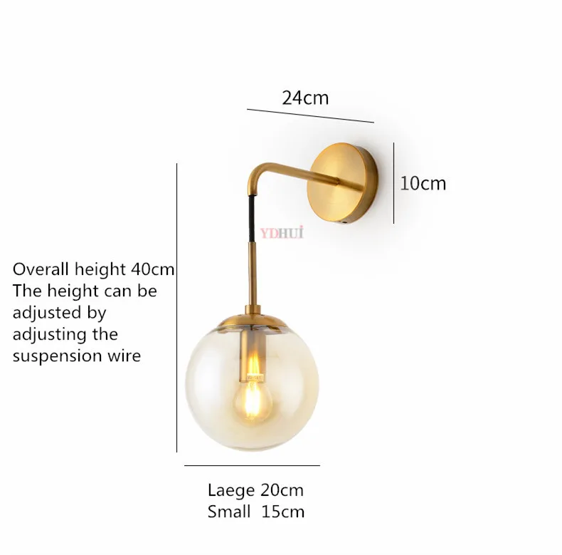 Современная винтажная светодиодная настенная лампа в скандинавском стиле