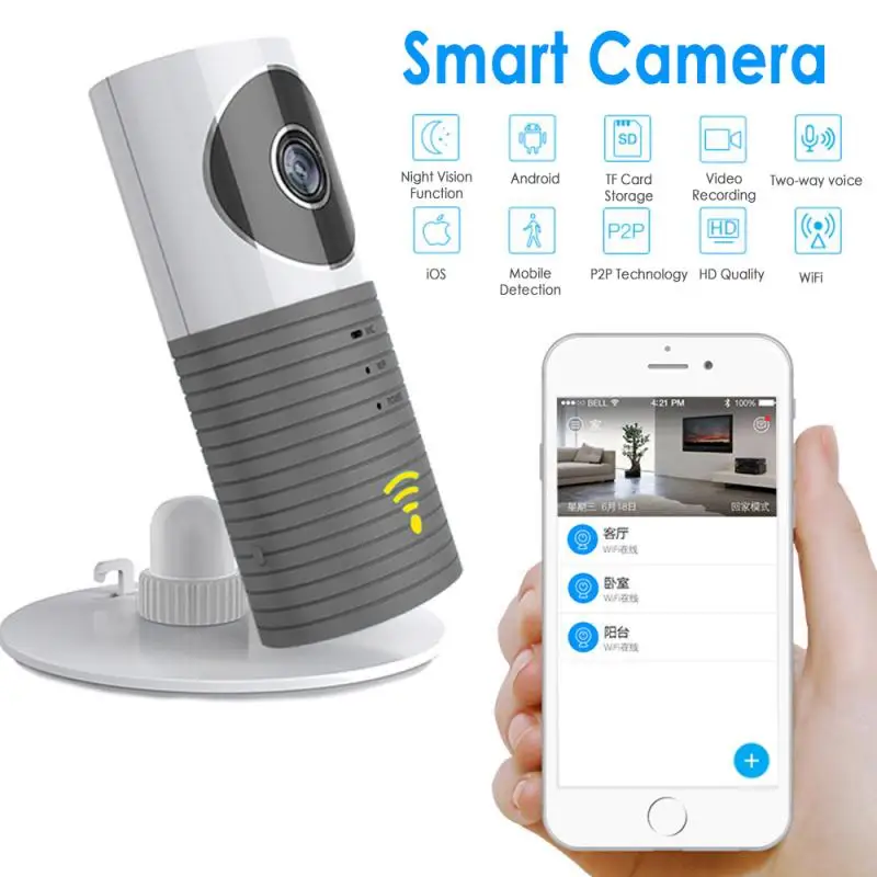 

Smart Home Network Wifi Panoramic Camera 720p Voice Call Phone Remote Control