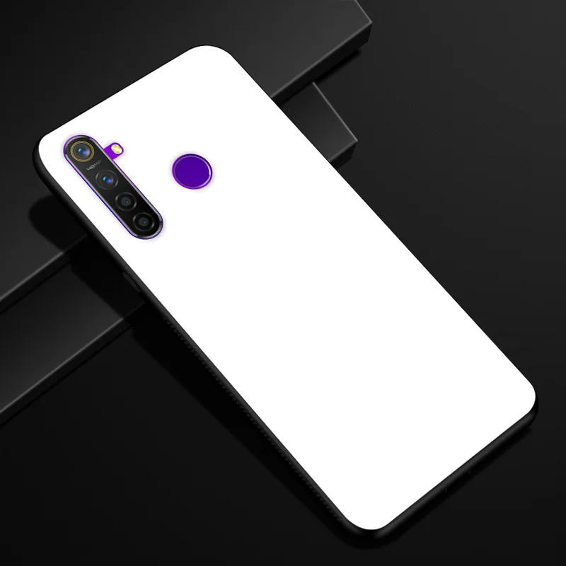 22 Для OPPO Realme 5 pro Чехол 6,3 ''стекло Жесткий чехол для OPPO Realme5 чехол для телефона силиконовый бампер Fundas Coque Realme 5pro - Цвет: 22