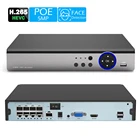 Сетевой видеорегистратор USAFEQLO, 4 канала 8 каналов 1080P 48 В POE NVR XMEYE 802.3af P2P ONVIF Full HD 5.0MP для POE IP-камеры системы видеонаблюдения