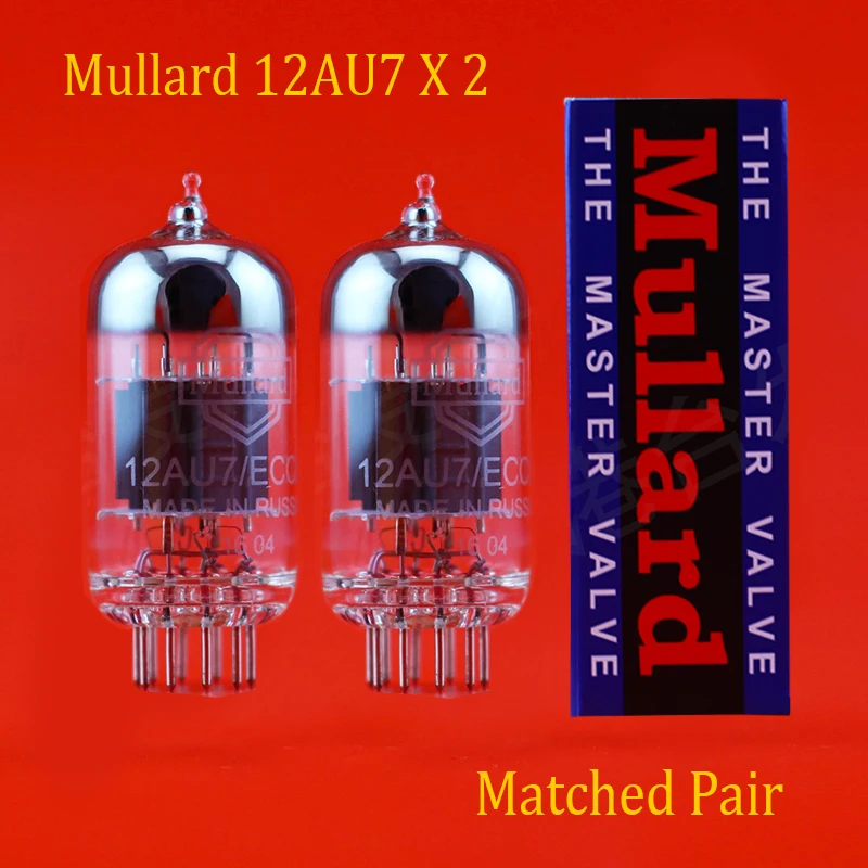 2шт Mullard 12AU7/ECC82 вакуумная подходящая пара для трубы аксессуары Repalce Psvane EH JJ shuguang 12AU7