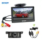 DIYKIT беспроводной 5-дюймовый монитор заднего вида, автомобильный монитор, автофургон, парковка, ИК, ночное видение, камера заднего вида, система безопасности