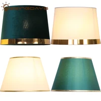 Table Lamp Lampshade Golden Edge Lampshade Cover For Bedroom Bedside Lamp Lampshade Large Cloth Floor Lamp Shade