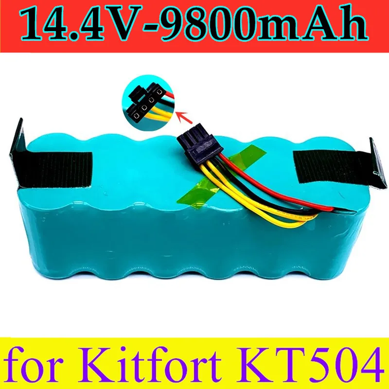 

2021 Battery for Kitfort KT504 Haier T322 T320 Panda X500 X580 X600 Ecovacs Mirror CR120 Dibea Robotic Vacuum Cleaner 9800mAh