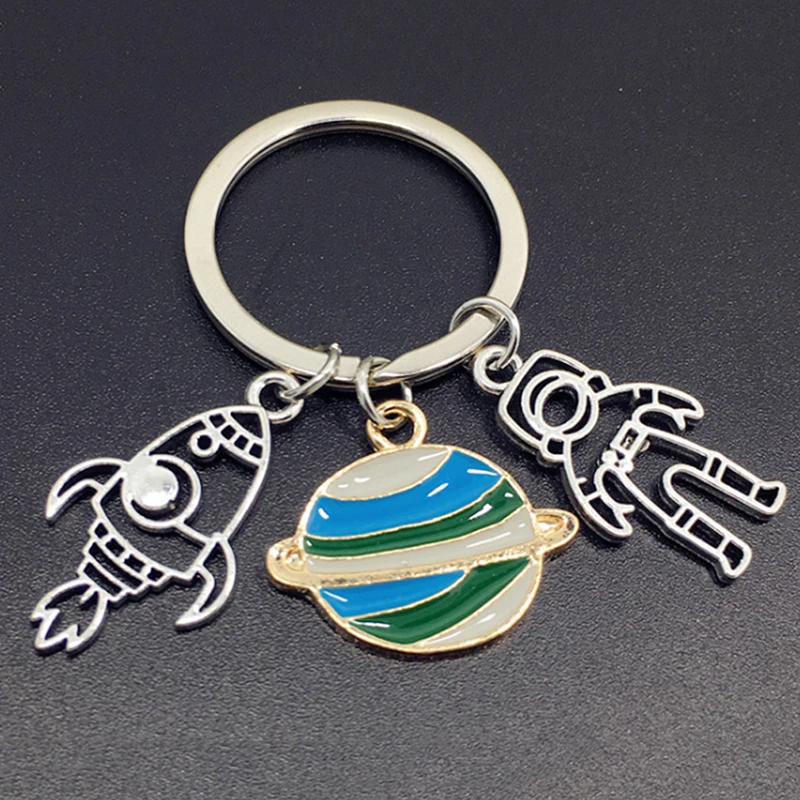 Брелок космонавта космоса астрономических астрономов кольца для ключей сумка