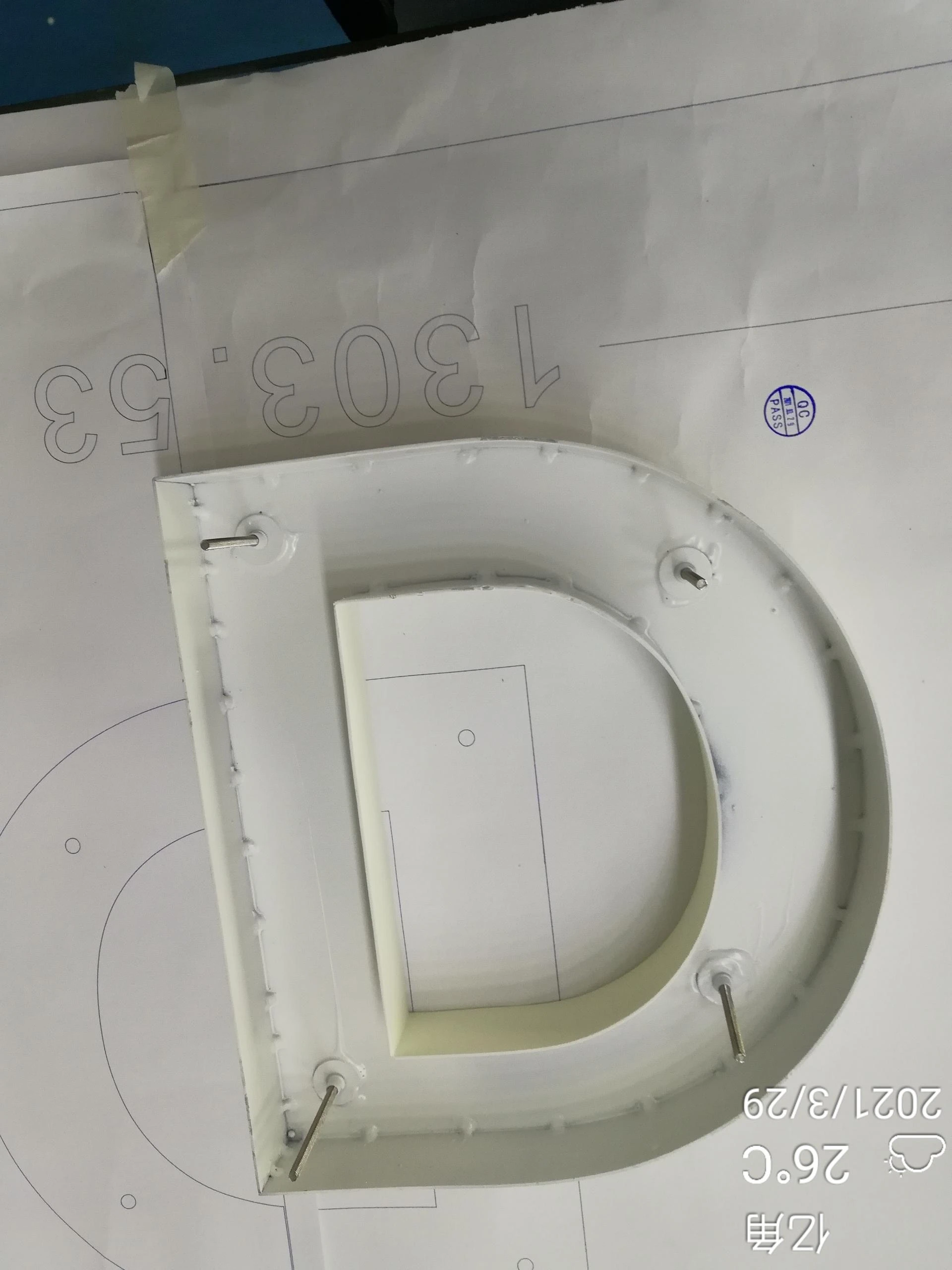 Customized Polished 3D Metal Channel Letter Stainless Steel Sign for Office Advertising | Дом и сад