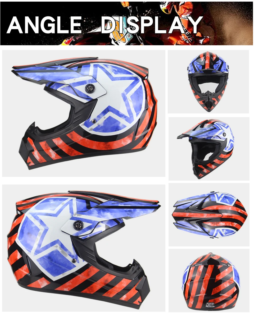 NEW professional Motocross racing Casque hors route Casque Moto capacete Moto Cartoon off-road helmet for children Motorcycle