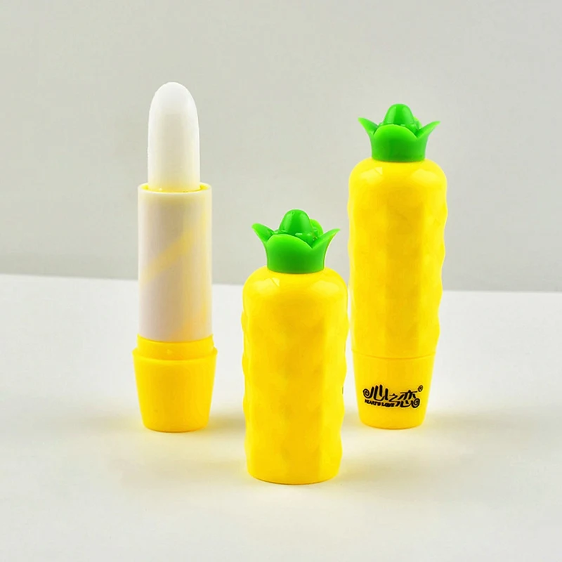 Ананасовый бальзам для губ увлажняющий гладкий с тонкими линиями осветляет цвет