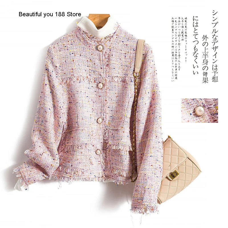 

Autumn and Winter new women's clothing personalized sweet woolen short coat