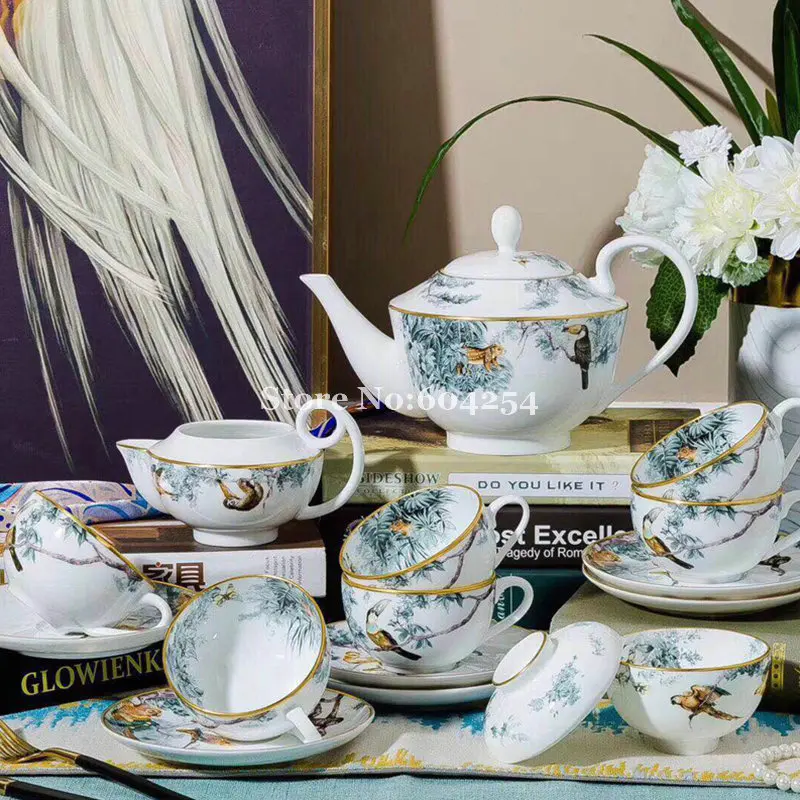 Новый набор кофейных чашек чайный сервиз в европейском стиле керамические