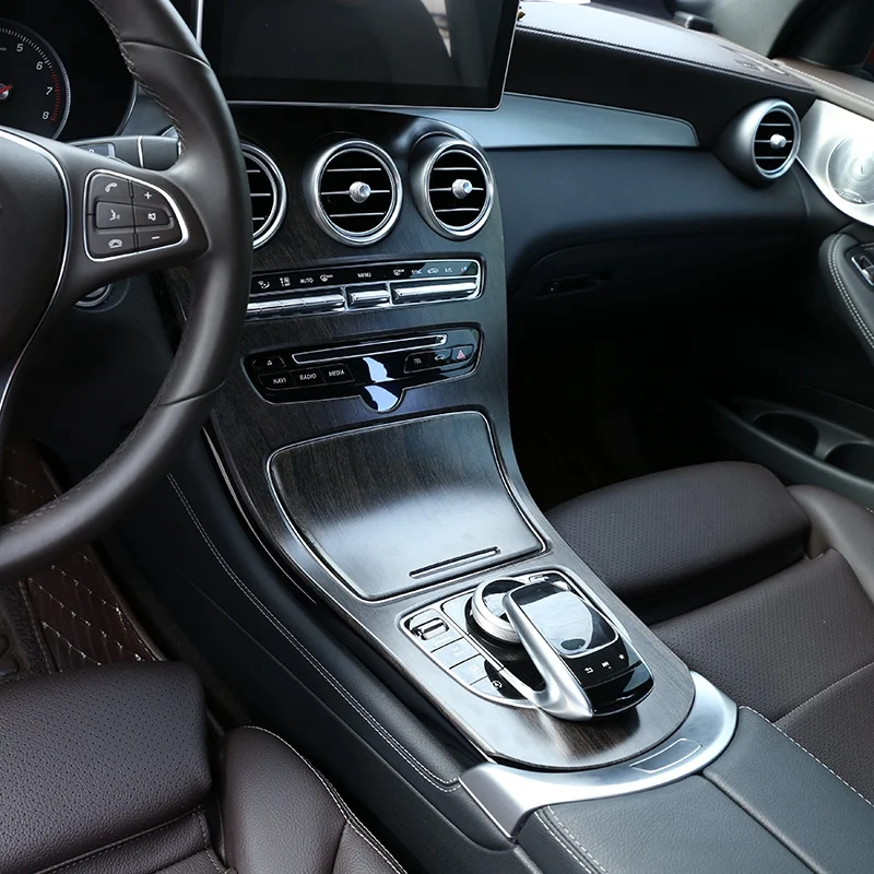 

Car ABS Center Console Panel Decoration Cover Trim for Mercedes Benz C Class W205 GLC X253