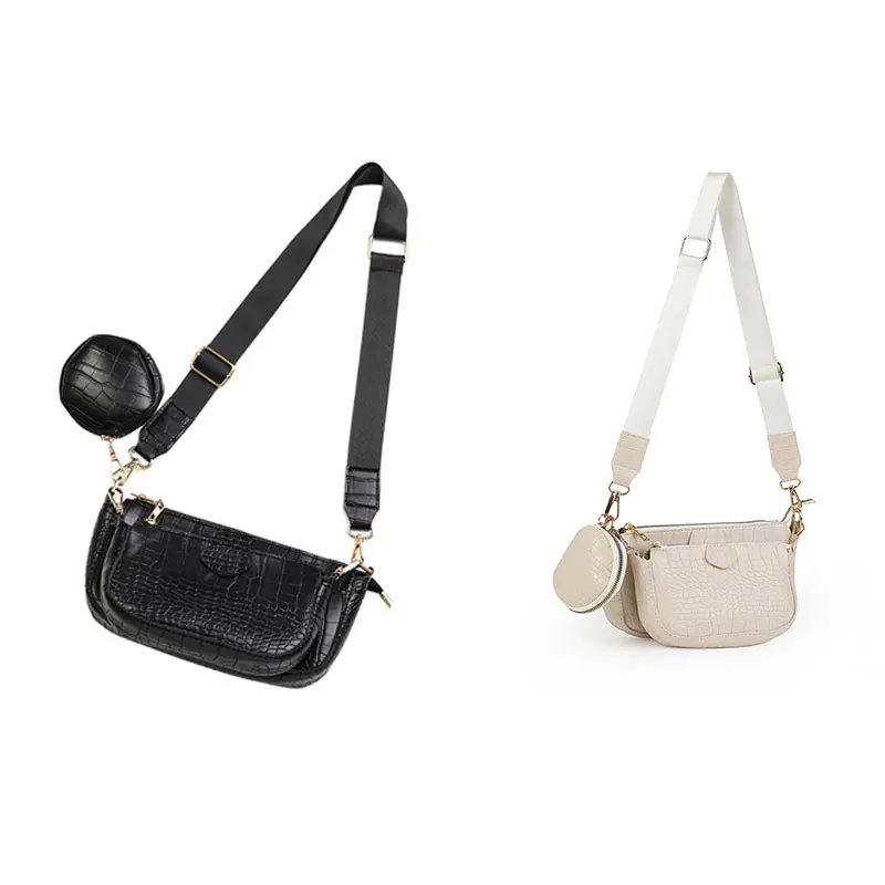

Alligator Pattern Soft PU Solid Color Chain Shoulder Bag Crocodile Pattern Women Crossbody Bag Handbags and Purse