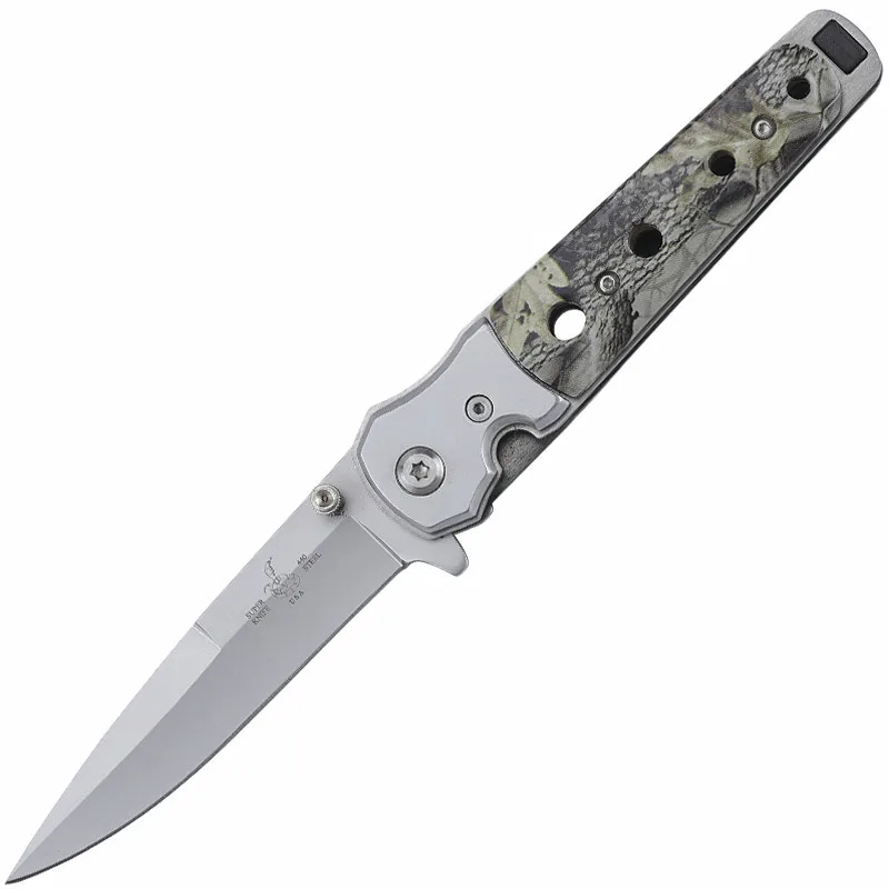 

Outdoor Portable ABS Stainless Steel High Hardness Hunting Knife Wilderness Survival Tactics Folding Knife Collection Knife