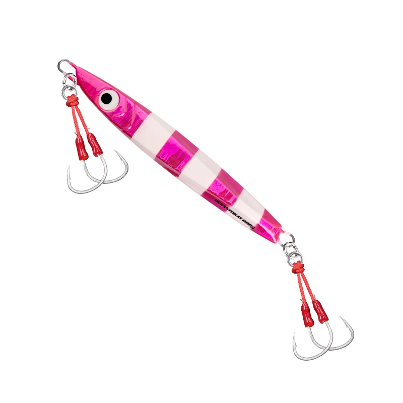 HYSBOY 100g/130g/160g/200g Best Slow Metal Jig Lures Fishing Bait Saltwater Lure Jigs Fish Fishing Luminous Jig Pike Hook Tackle