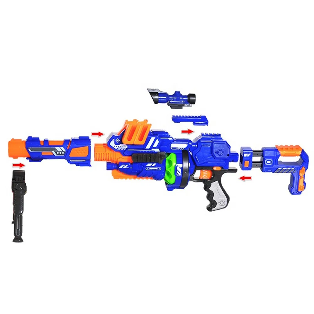 Электрический игрушечный пистолет для Nerf мягкие шариковые пули Дротика Blaster