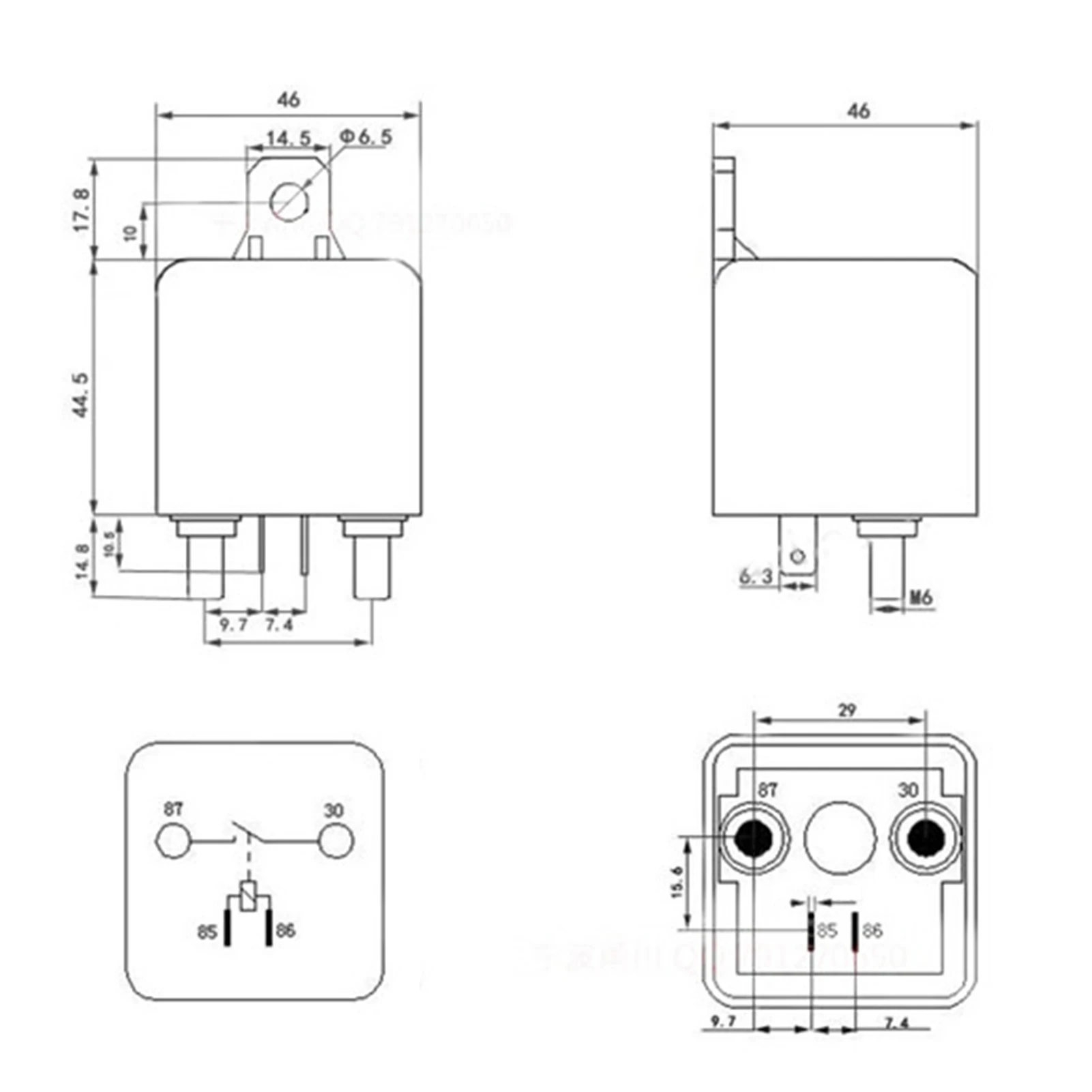 

ZL180 12V 200A Seal 4 Pins Terminal Automotive Starter Relay With Accessories Car Accessories