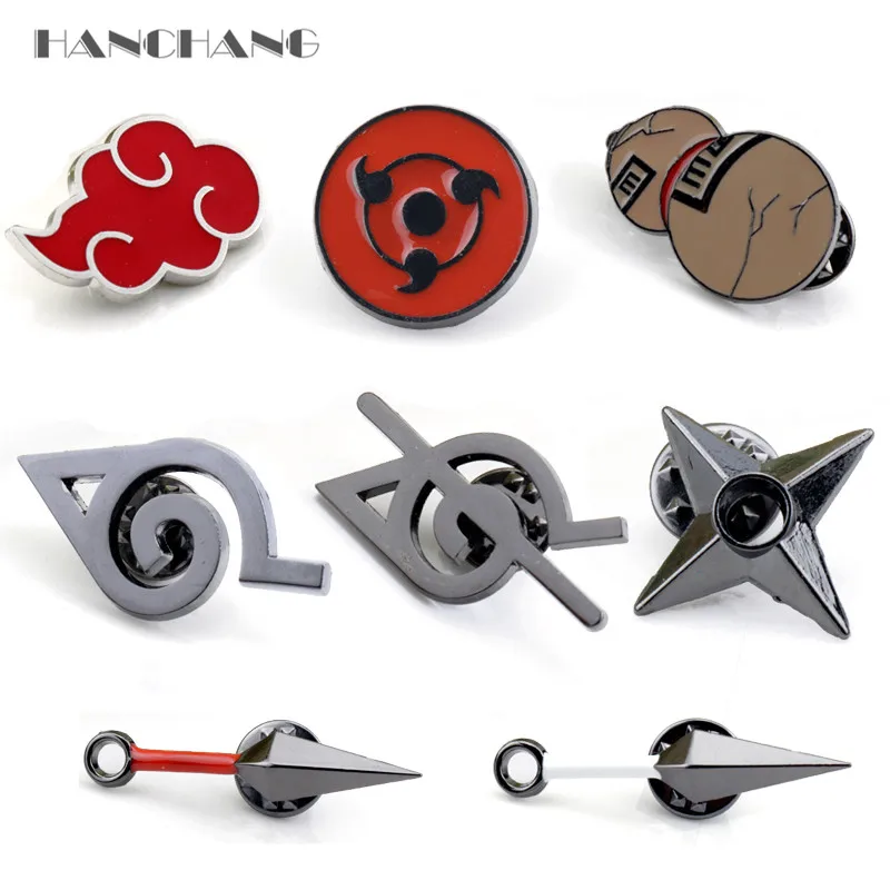 Брошь в стиле аниме Для мужчин женщин ювелирные изделия оружие Модель Akatsuki