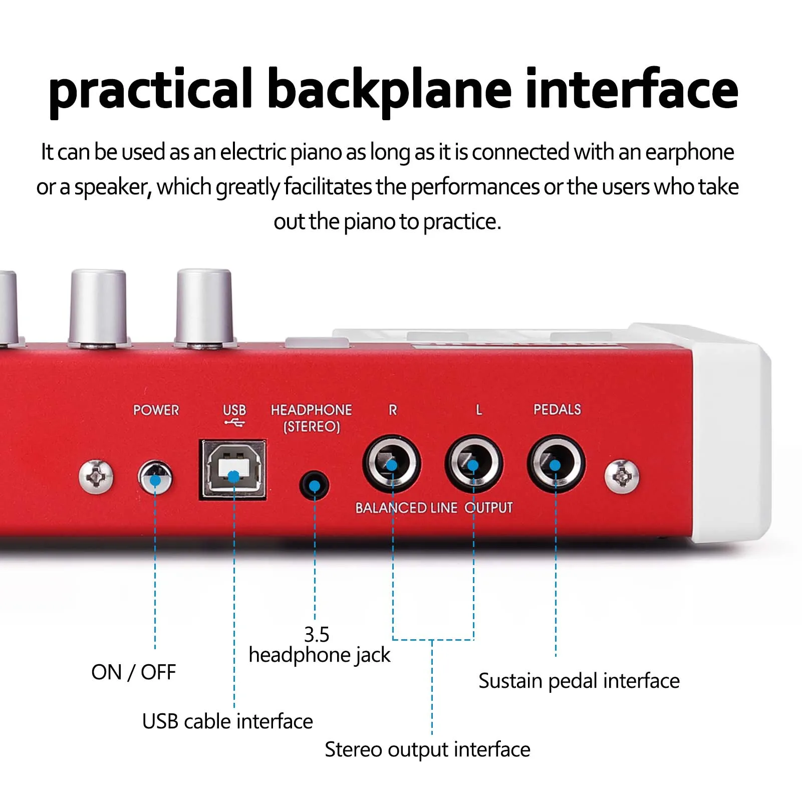 

49-Keys Multi-funcation MIDI Keyboard Portable Electronic Piano Digital Orchestrations Keyboard Musical Instrument