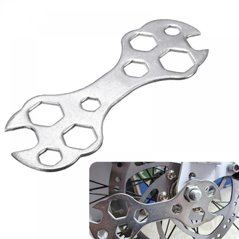 

1pcs Wrench Multi-function Flower Universal Hexagon Spanner 10 In 1 Cycling Bike Porous Repair Wrench Tool Kit Accessories