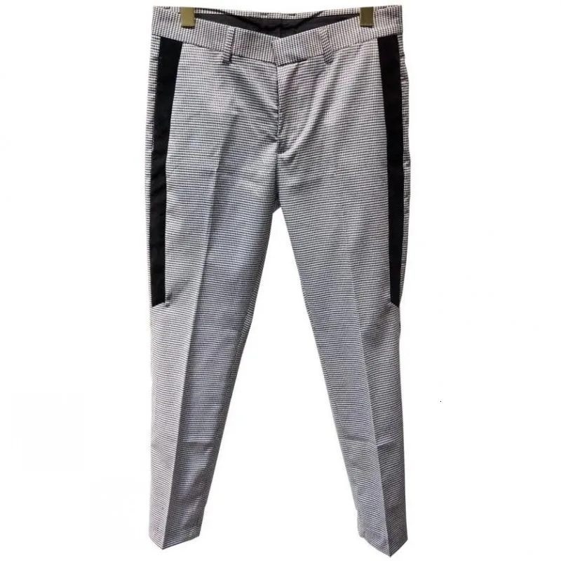 Европейский бренд мужской Клетчатый деловой повседневный костюм набор