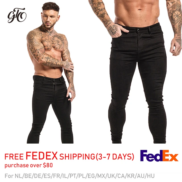 Jeans Men 2020 Stretch Ripped Pants 2