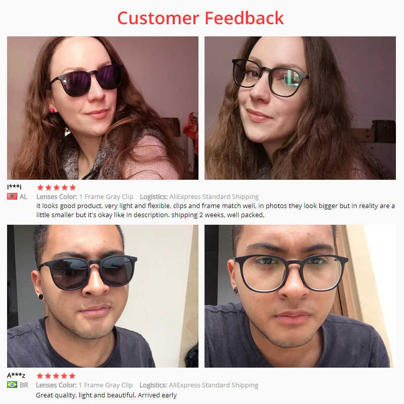 Магнитные поляризованные солнцезащитные очки 5 в 1 Ralferty TR90 с нескольсветильник