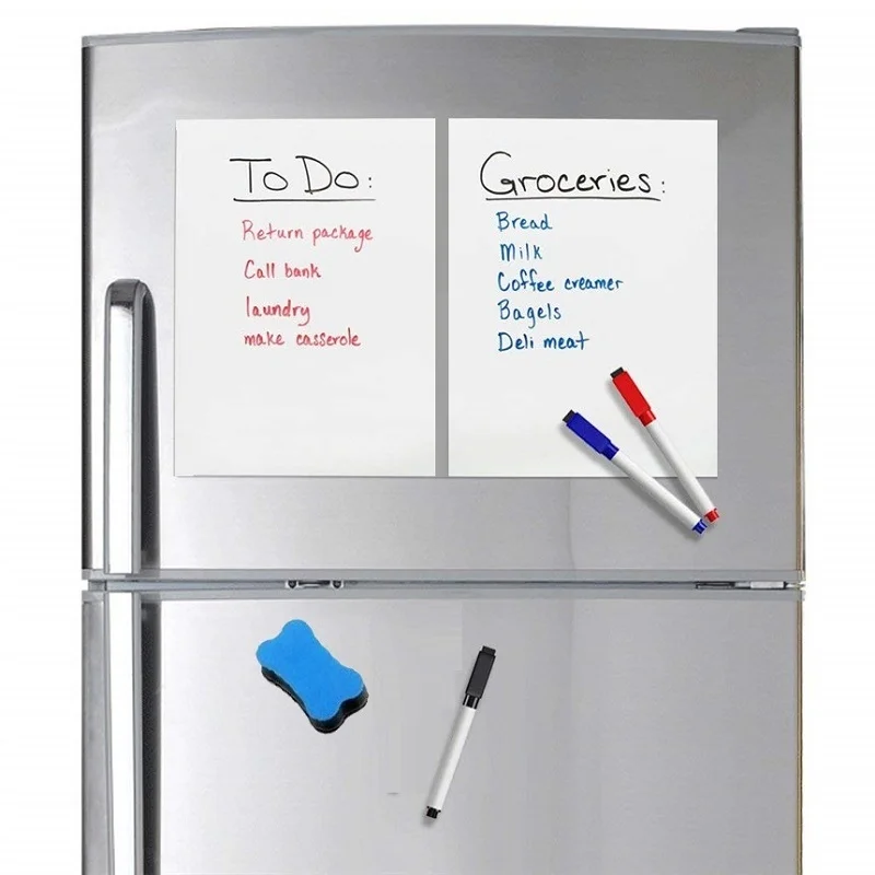 Магнитная белая доска для холодильника магнитный блокнот-планировщик Кухонное