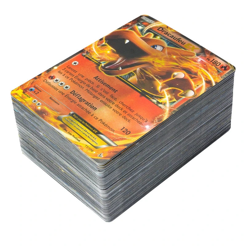 

60-100Pcs French Version Pokemon Card Featuring 50 V 50 VMAX 100Gx 60 Tag Team 20 MEGA 100 EX 1 Tarak