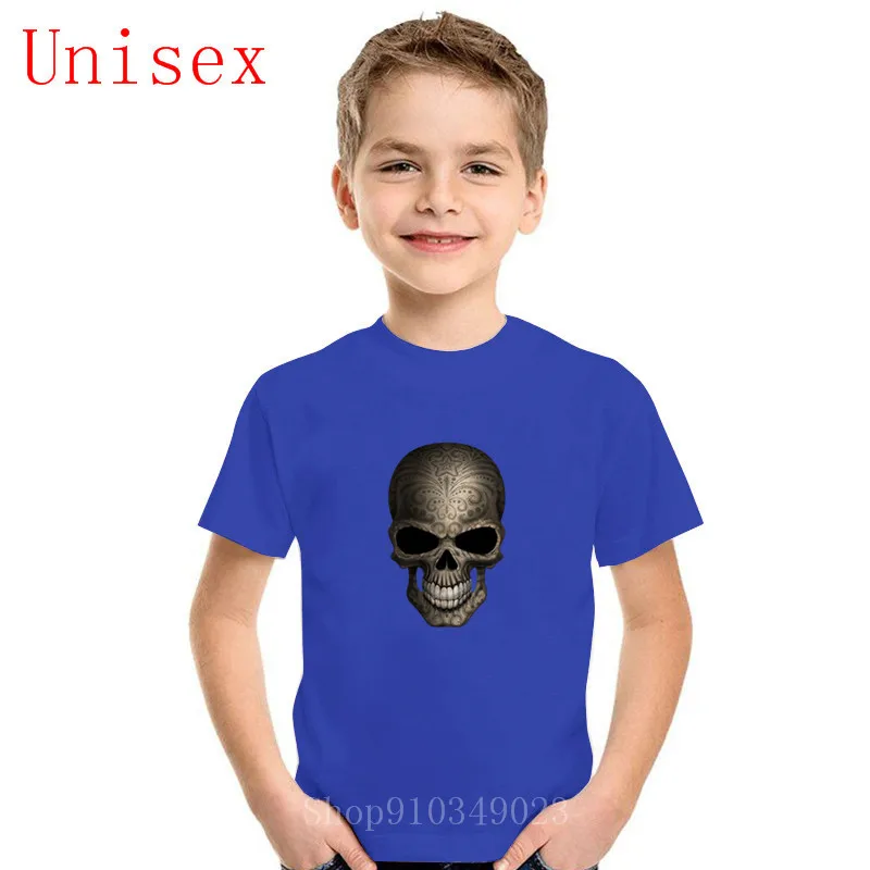 

Украшен темно Сахарный Череп Одежда для девочек футболки для мальчиков детская одежда для девочек; Футболки для девочек; Шорты для мальчико...