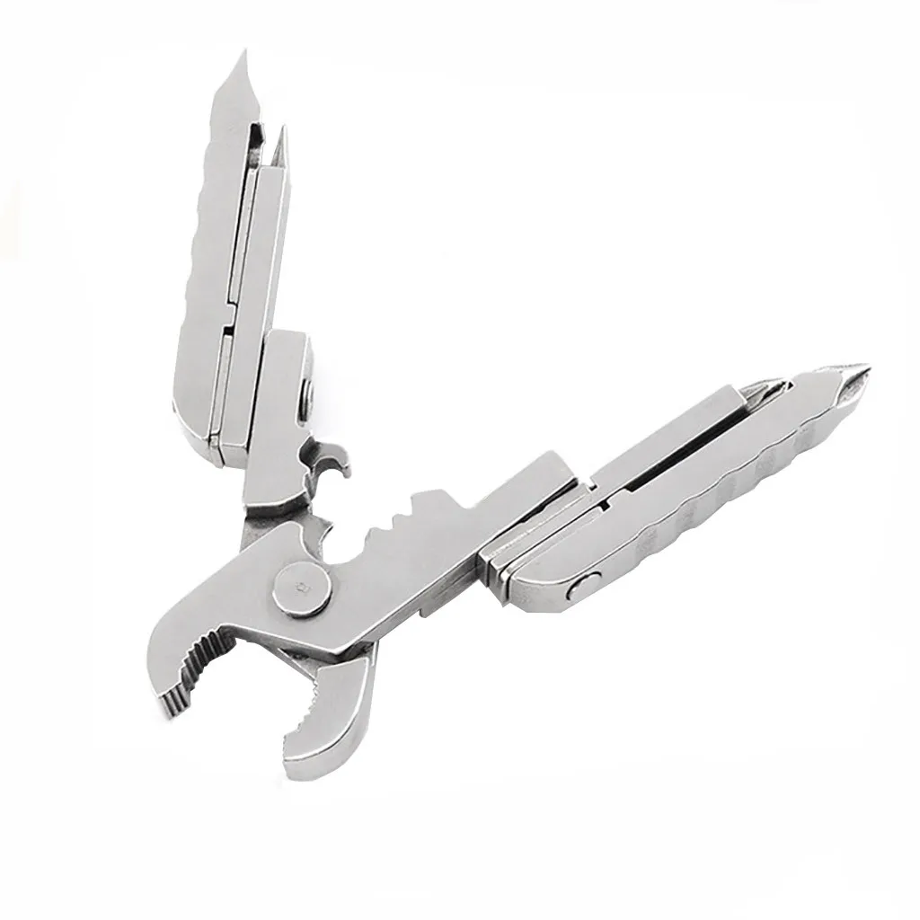 1pcs Outdoor Mini Portable Folding Multi Tool Plier Hand Pliers Multifunctional Pocket Hiking Camping Tools#p4 | Спорт и развлечения