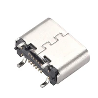 2 5pcs type c micro usb smt connector vertical plug in board 16 pin jack socket female for mp345 and other mobile tabletels