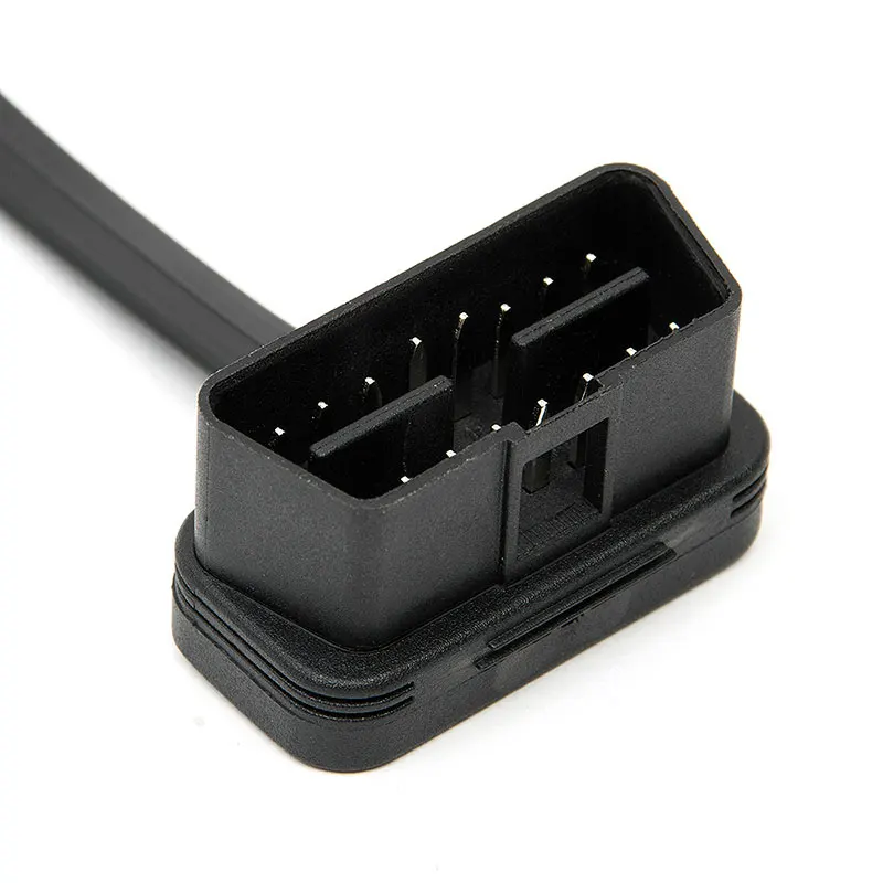 30 см/60 см 16Pin OBD2 удлинитель кабеля адаптера + тонкий как лапша OBDII гнездо Папа-мама