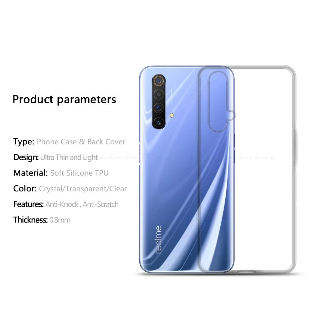 ultra thin slim clear soft tpu case for oppo realme x7 max x2 xt x50 pro x50m x3 super zoom silicone back phone cover free global shipping