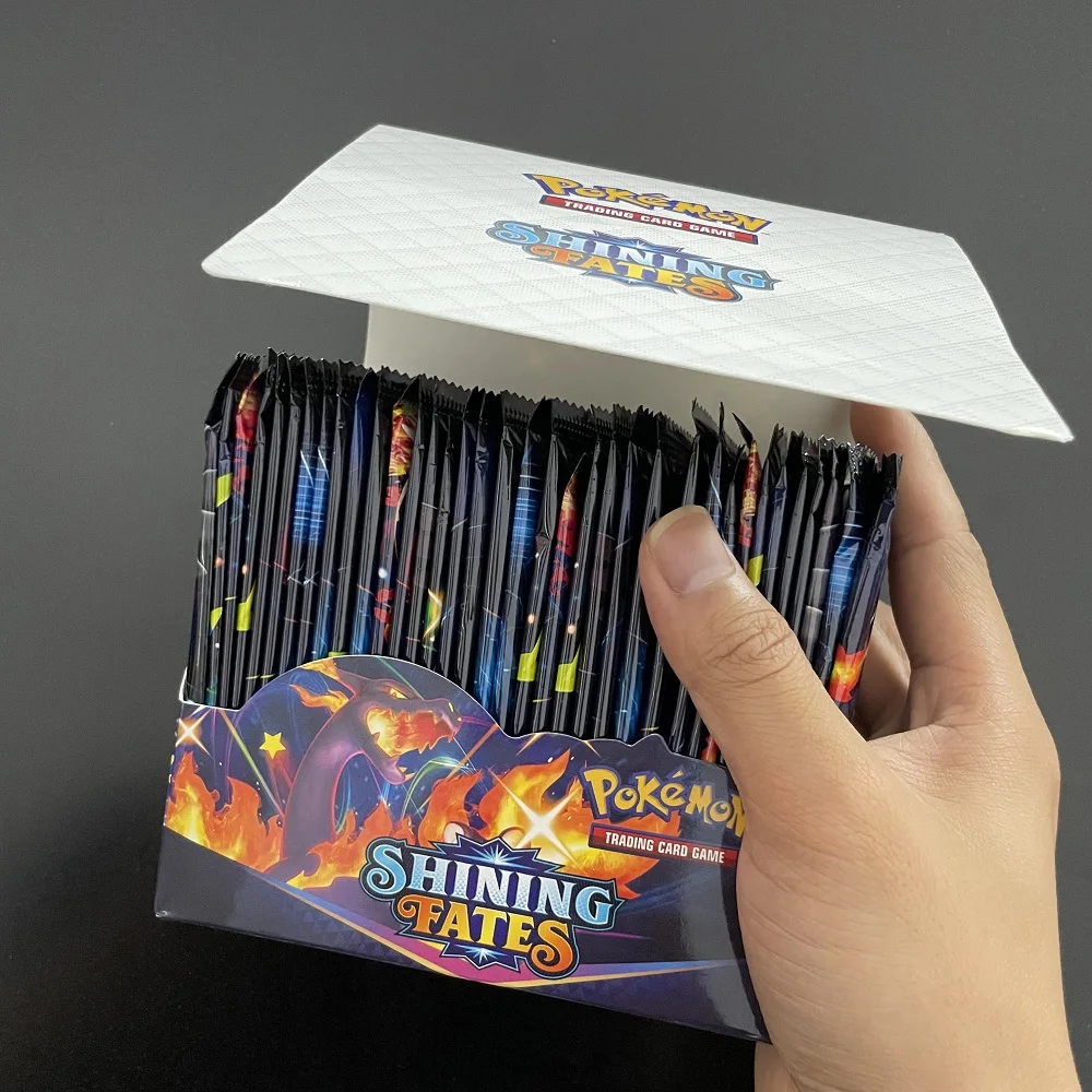 Caja de tarjetas coleccionables Pokemon, juego de cartas coleccionables, versi&oacute;n en ingl&eacute;s, 324 unids/caja-2