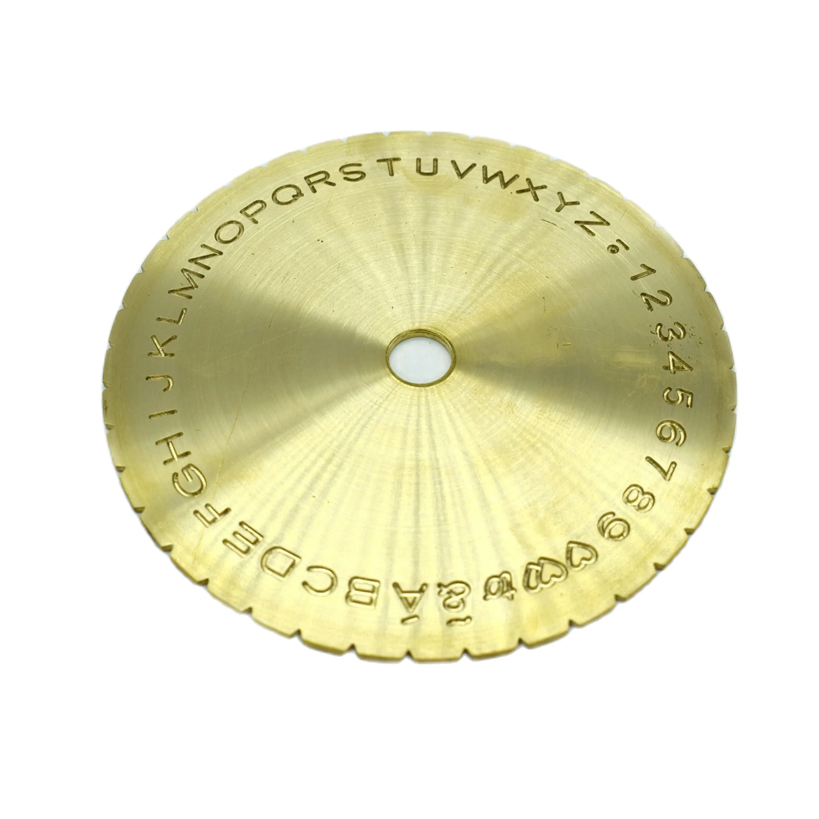 Письмо Тип циферблат диск со шрифтом внутри кольца гравировка машина крепления