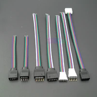 5pcs 4pin 5pin male female led cable connector adapter wire rgb rgbw led strip light rgb rgbw led controller connection