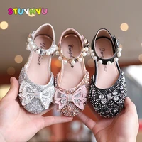 toddler girl shoes baotou sandals 2021 summer new rhinestone bow childrens princess shoes for girls sandals leather kids shoes