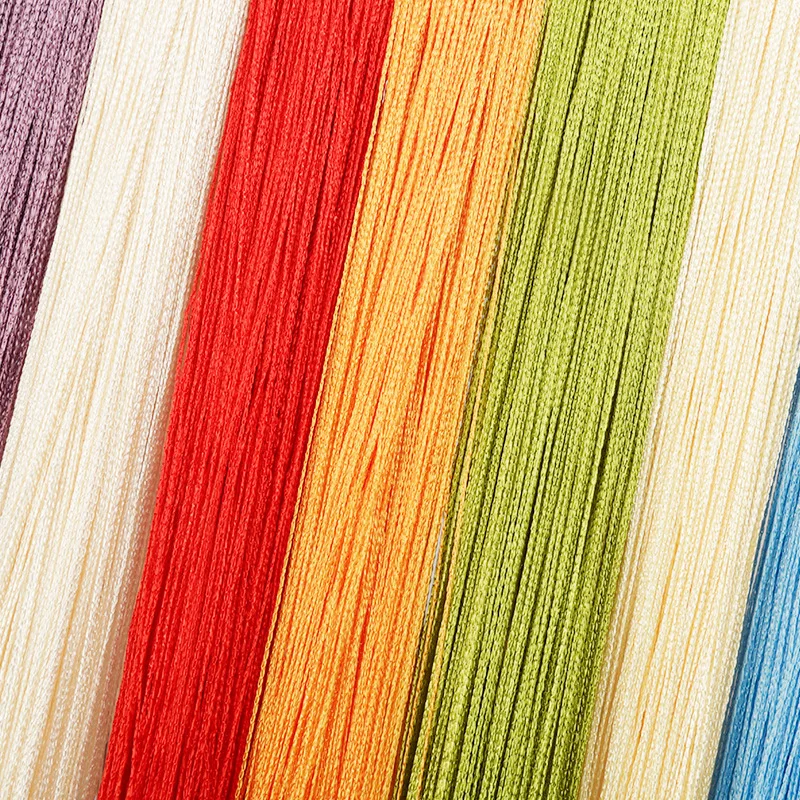 

2021 New Multi-color Optional 100CM X 200CM Thread Line Curtains for Living Room Door Wall Window Panel Tassel Curtain