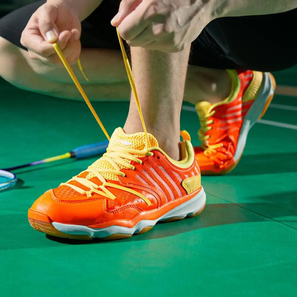 Мужские кроссовки для бадминтона Li Ning RANGER TD дышащая спортивная обувь с