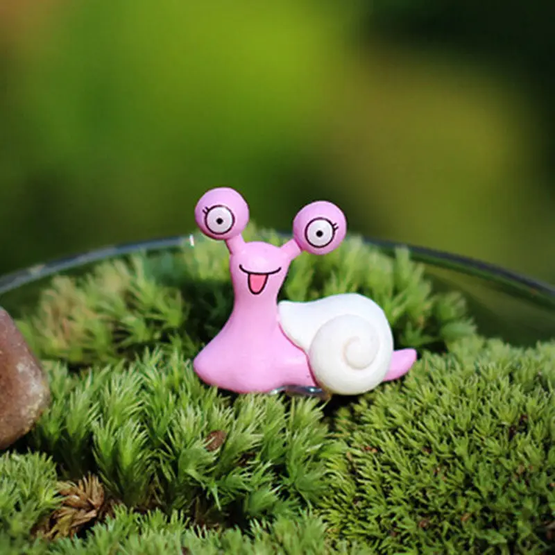 

Home Bonsai Ornaments Moss Micro Landscape Cartoon Snails Fairy Garden Miniatures Figurines Jardin Terrarium Decor
