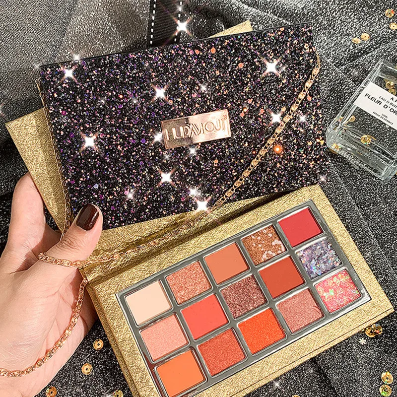 Starlight 15 цветов рюкзак на цепочке палитра теней для век блестки гелевые матовые
