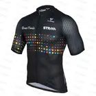 Трикотажные изделия STRAVA мужские с коротким рукавом, одежда для велоспорта, быстросохнущая рубашка для горного велосипеда, 2021