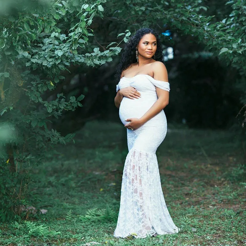 Кружевное платье для беременных детская игрушка в ванную женщин Макси