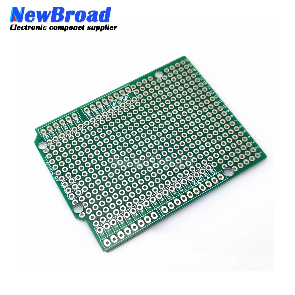 1 pcs Prototype PCB Board For Arduino UNO R3 ATMEGA328P Shield Breadboard Protoshield DIY FR4 2.54mm Pitch Thickness 1.6mm | Электронные