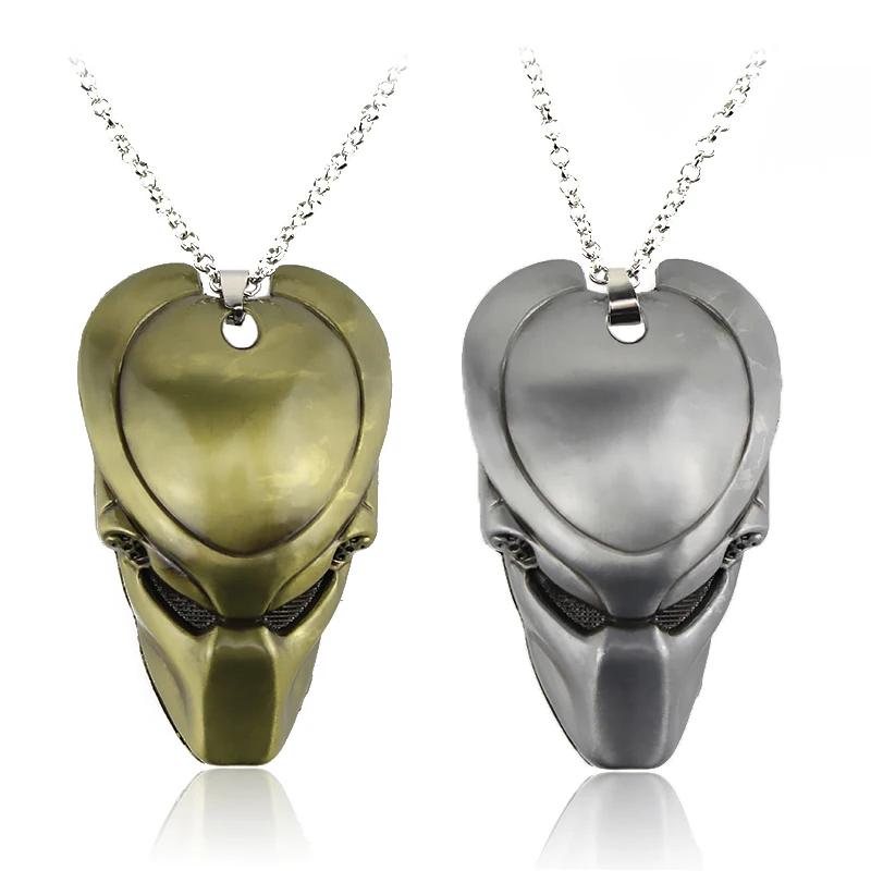 Популярное ожерелье AVP Alien s Маска хищника из металлического сплава герои для
