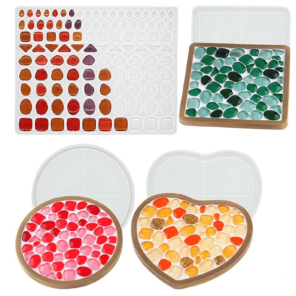 Форма для смолы силиконовая форма в форме круглого сердца шестиугольника