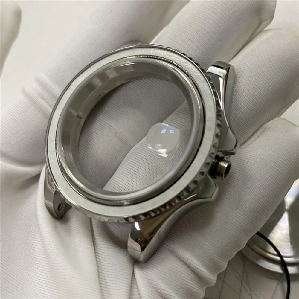 Bidirectional Bezel 40MM Watch Case for Miyota 8215 8200 821A for Mingzhu 2813 Watch Automatic Mechanical Movement Accessories
